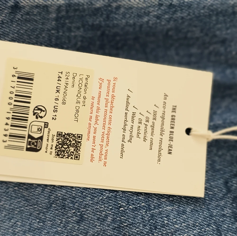 Sezane L'Iconique Droit Trousers Denim - Picture 12 of 12